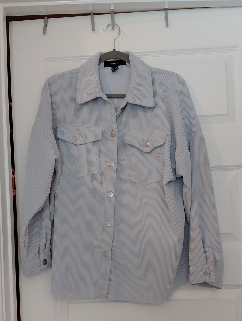 Forever 21 Light Blue Corduroy Jacket